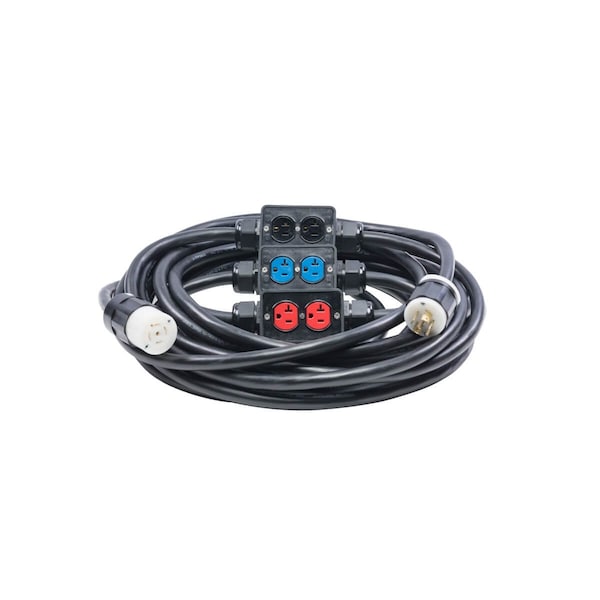 Power Assemblies Quad Stringer 20A 125 SOOW NEMA2120, STD FeedThrough